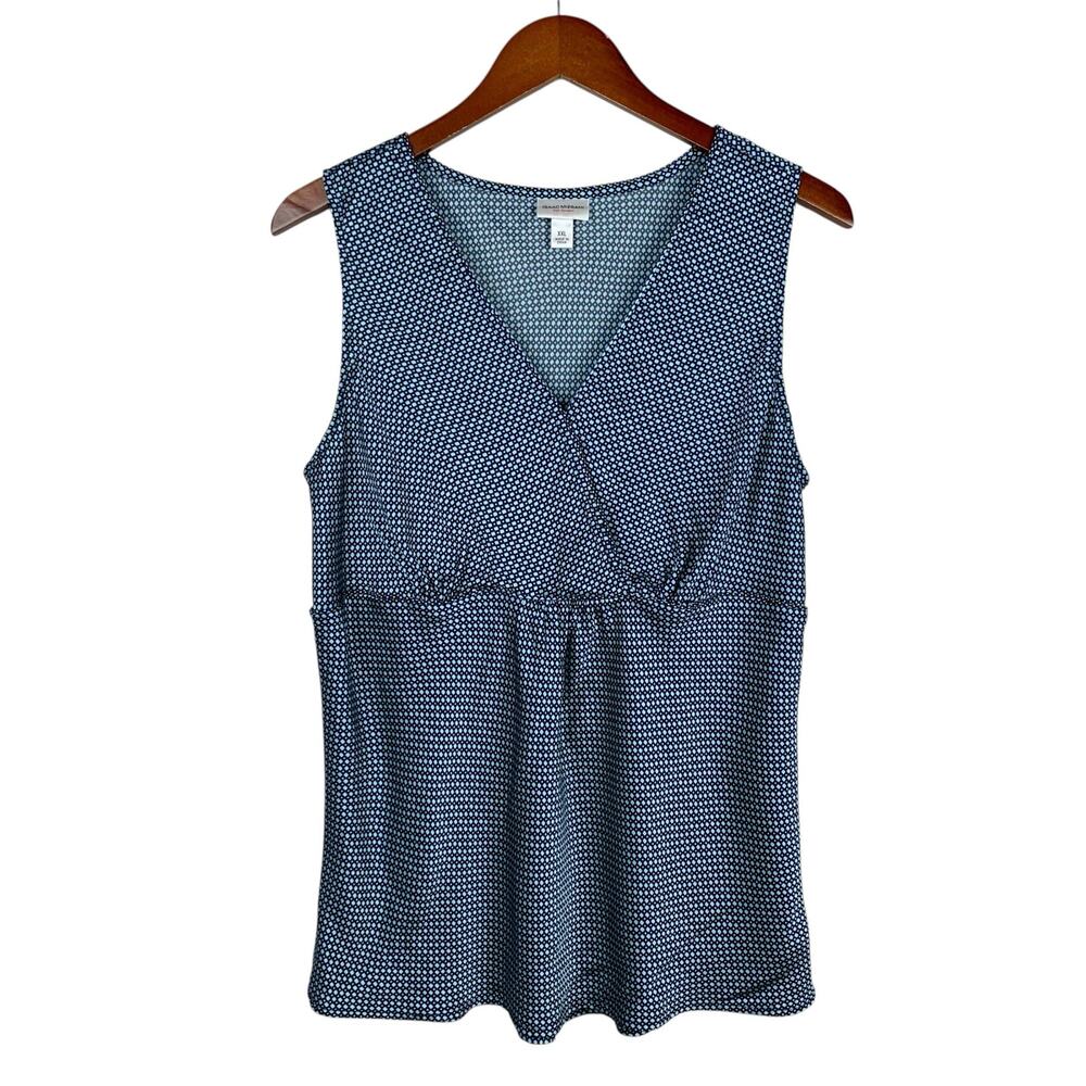 Isaac Mizrahi for Target Tank Top Sleeveless Blouse Blue Silk Blend Women's XXL